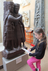 exploring the statues for clues about the Romans