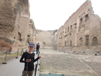 Visiting Baths of Caracalla