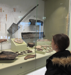 wooden objects at the museum