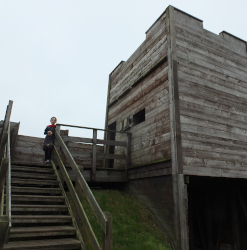 the replica wooden fort
