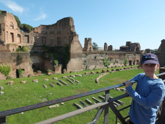 Visiting the Palatine Hill