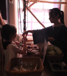 shopping in the marketplace