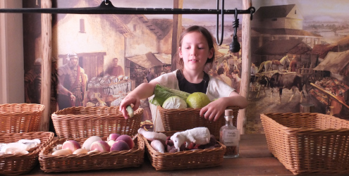 shopping in the marketplace