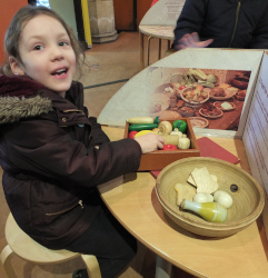 exploring the exhibits