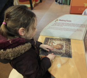 exploring the exhibits