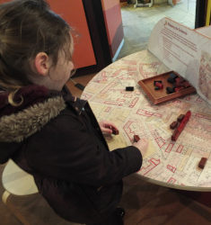 exploring the exhibits