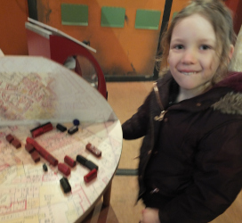 exploring the exhibits