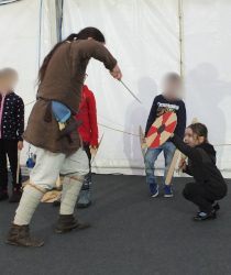 fighting the instructor