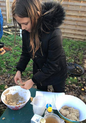 making flatbread dough