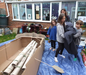 The funeral procession