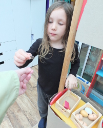 selling at the market