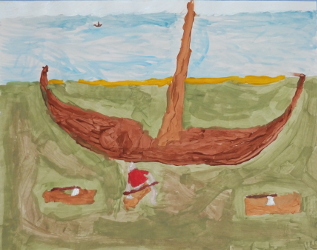 Ship Building Painting