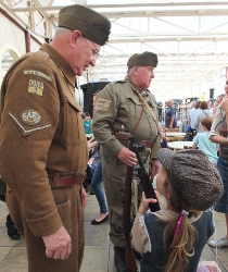 chatting to the home guard