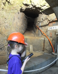 walking through another section