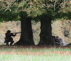 fight between the German and allied forces