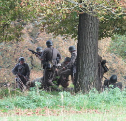 fight between the German and allied forces