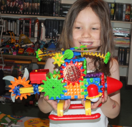 Helicoptor Construction with Cogs and Gears