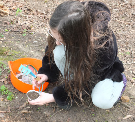 collecting soil samples