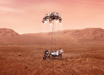 Watching the Perseverance Rover Land
