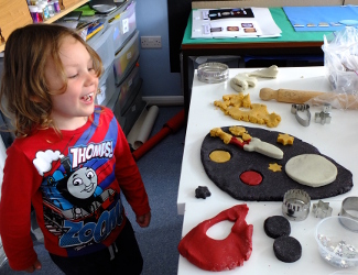 Space Themed Play Dough
