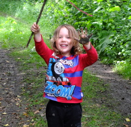 Playing in the mud